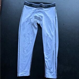 Nike Pro Men's White Athletic Pants